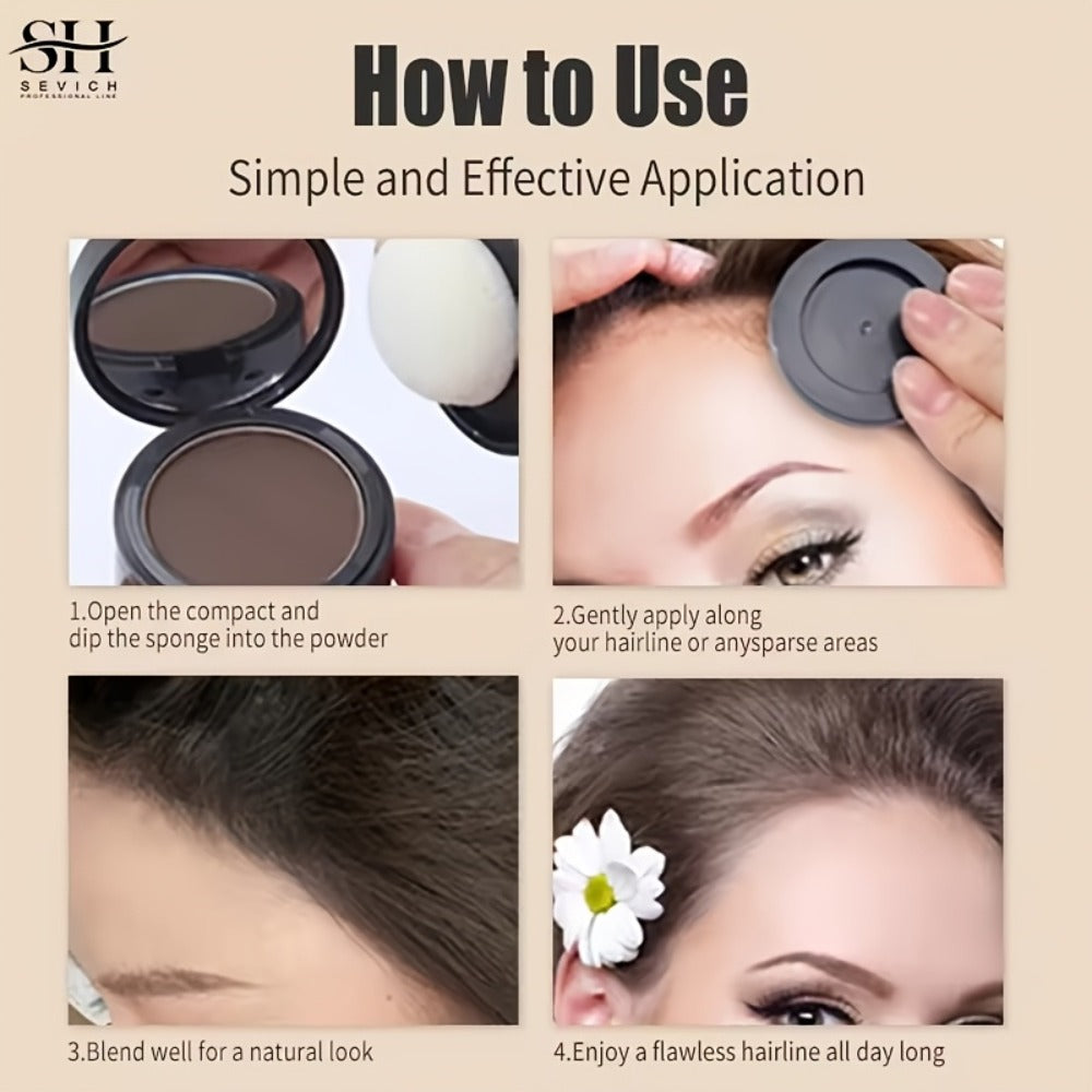 Root Touch-Up Hairline Powder Compact in Thirteen Shades with Exact Two- or Three-Piece Options