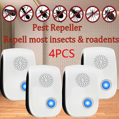 Ultrasonic Pest Repeller Plug-In 2025 Upgrade, Electronic Indoor Pest Control for Cockroaches, Mice