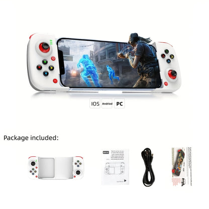 Bluetooth Wireless Gamepad Controller for iPhone Android PC Tablet Steam Deck – Rechargeable, Ergonomic Design, Multiple Colors, Compatible with PUBG COD Mobile Genshin Impact