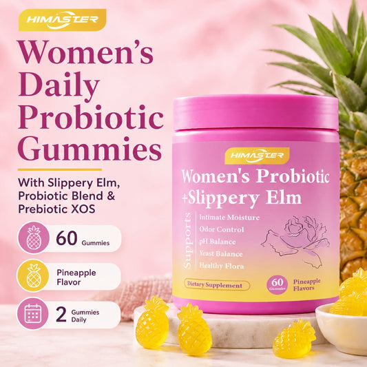 Women's Probiotic Gummies 60-Count for Vaginal Health pH Balance Feminine Wellness Gut Health & Immune Support — All-in-One Daily Feminine Probiotic Supplement Hawaiian Pineapple Flavor for Active Women