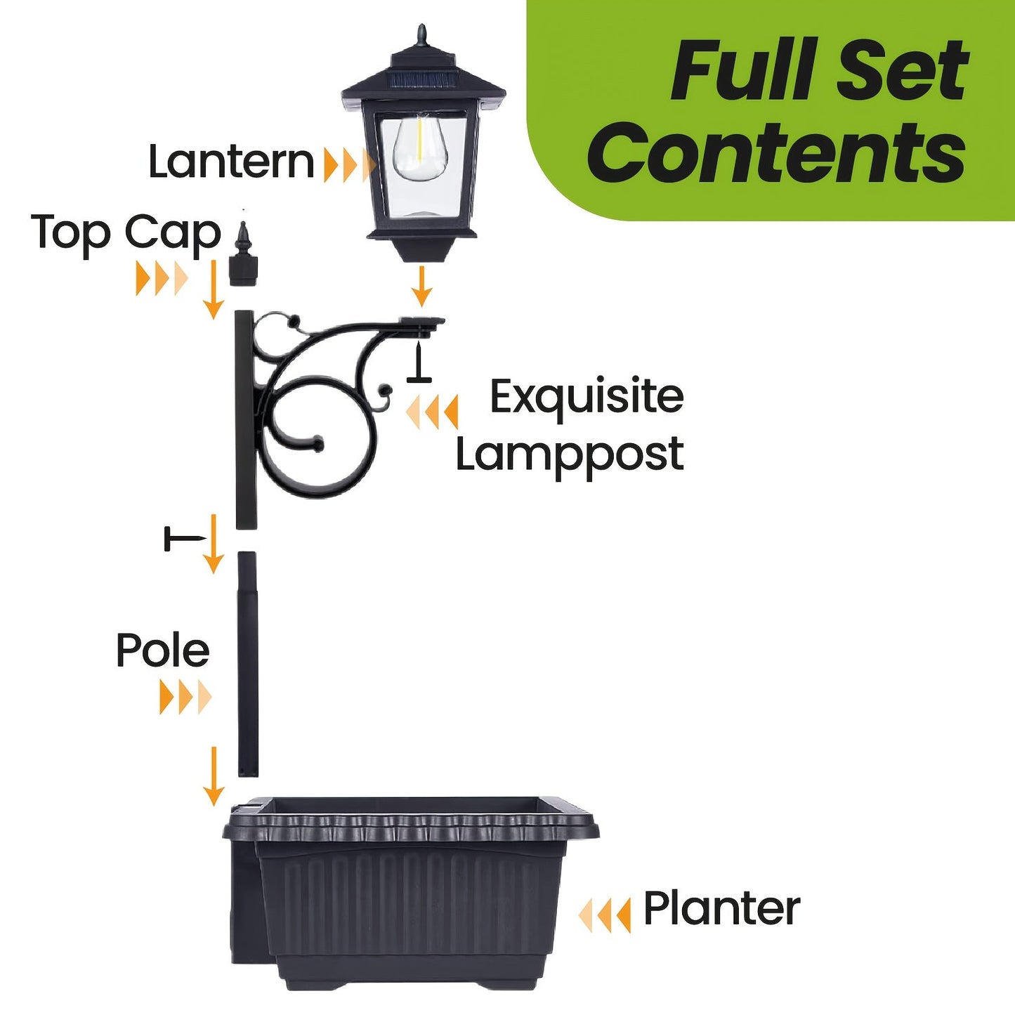 Solar Flower Pot Light Outdoor 2-in-1 Lamp Post Glass Lampshade IP44 Waterproof Wall Mount Lawn Patio Garden Decor 1/2 Pack