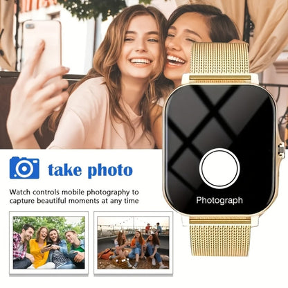 Smartwatch 2-in-1 with Built-In Wireless Earbuds, Calling, Music, Camera and Strap Options