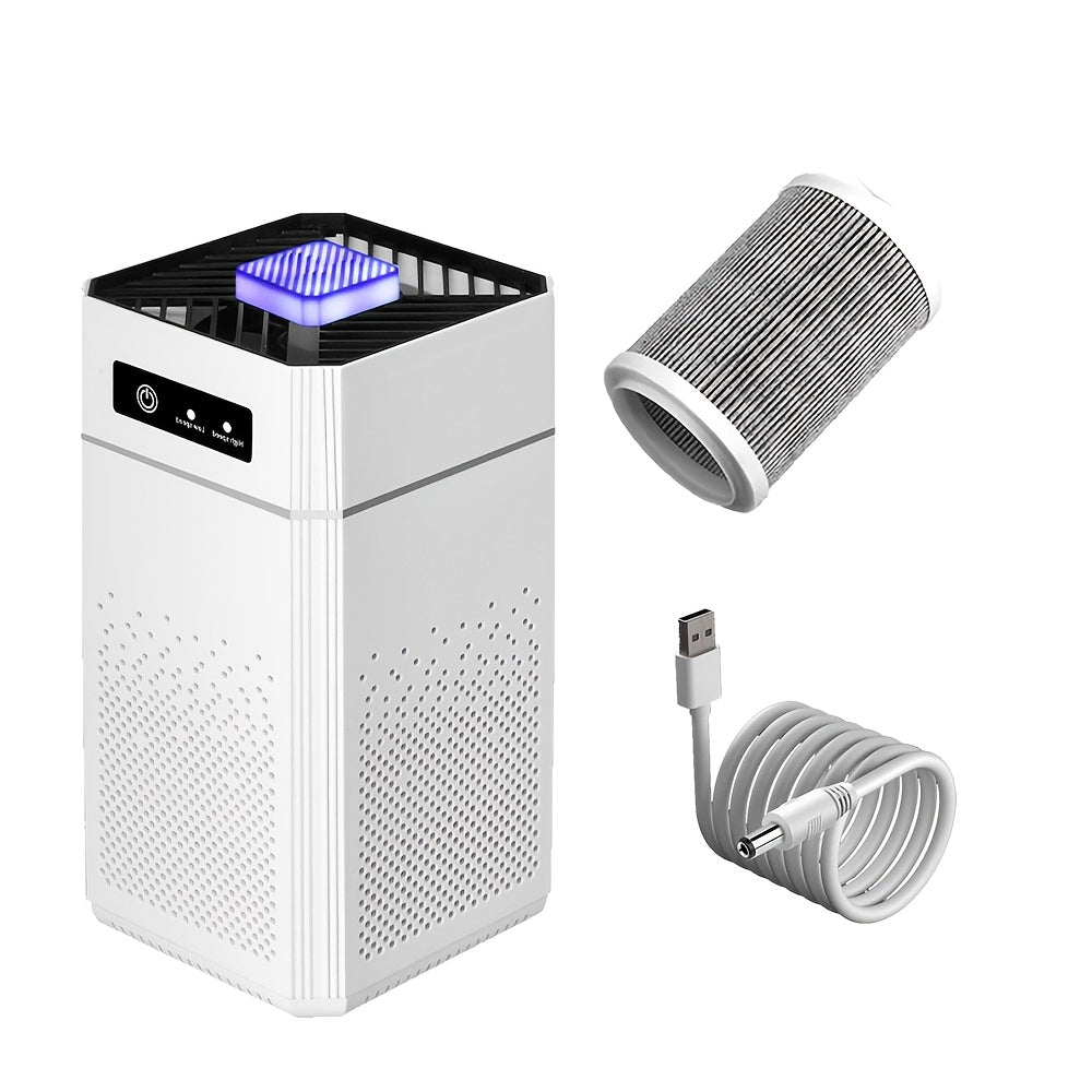 HEPA Air Purifier for Home Large Room Up to 1291 Sqft, Quiet 34dB Air Cleaner for Smoke Allergies Pet Dander Odor, 3-Speed USB Air Purifier with Aromatherapy for Bedroom Office
