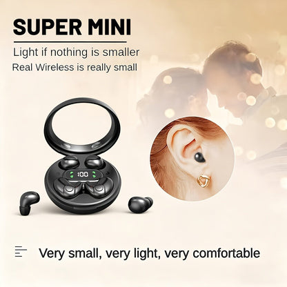 2-in-1 Wireless Earphones Couples Shared Audio Long Battery Life Clear Sound TV Movies Music Running Type-C Charging Condenser Mic Semi-Open iOS Android