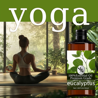 Essential Oil Eucalyptus Aroma in 100ml Bottle for Massage, Aromatherapy, Diffuser and Personal Care
