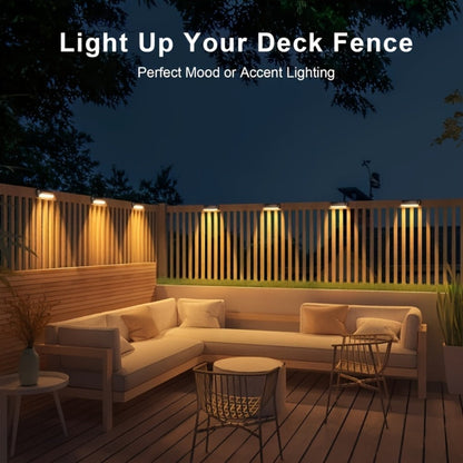 Solar Deck and Step Lights, 8- to 32-Piece Packs in Black, White or Brown with Integrated Panels