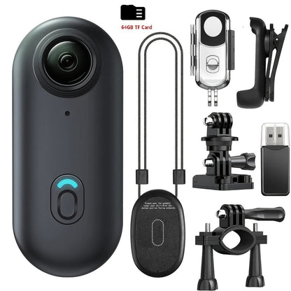 H265-Labeled Thumb Action Camera with 1080P or 4K Options, Magnetic Mount and Three Accessory Bundles