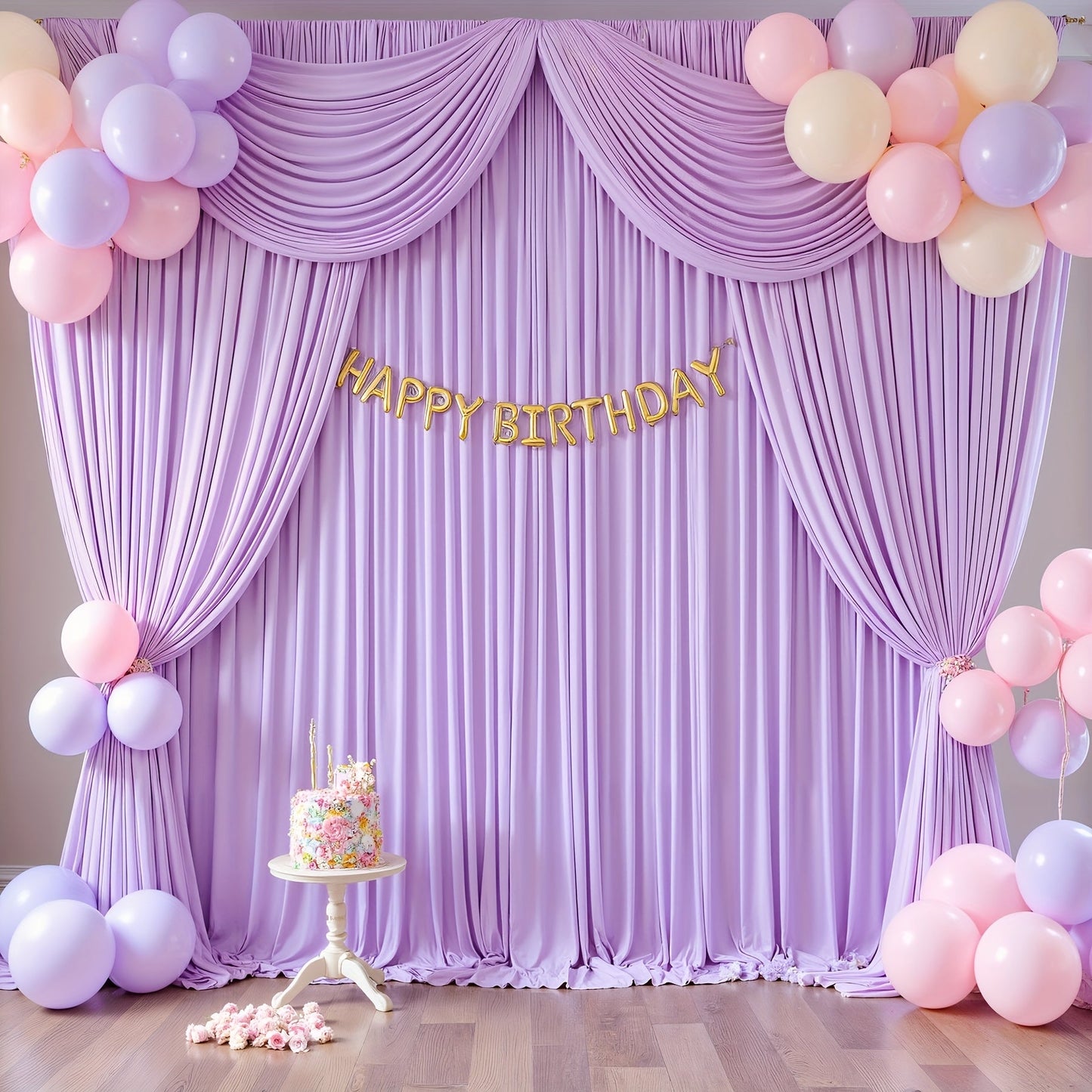 Two-Piece Photography Backdrop Curtain Set, 59 x 118 Inches per Panel, with Rod Pockets and Color Options