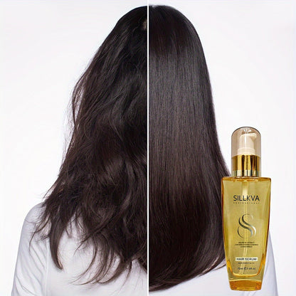 Two-Pack Argan Oil Leave-In Hair Serum for Dry, Frizzy and Flyaway Hair in Daily Care Routines