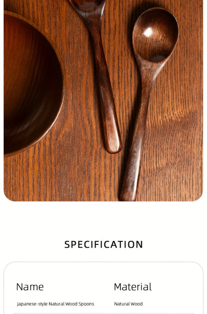 Wooden Spoons for Eating 8pcs – 7.28 Inch Small Wood Teaspoons for Stirring Coffee, Tea, Honey, Cooking & Serving Soup Dessert, Wooden Spoon Set