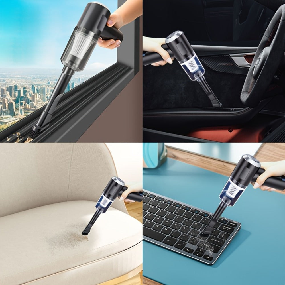 Mini Vacuum Cleaner Wireless Charging with Strong Suction – Portable Cordless Handheld Cleaner for Computer Keyboard, Car & Home, Great Gift for Valentine's Day, July 4th & New Year