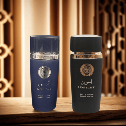 Arabian Men's Perfume Set 2 x 3.4 oz | Long Lasting Oriental Cologne Duo Oud Woody Scent for Holidays Dates Daily Wear Gift for Him