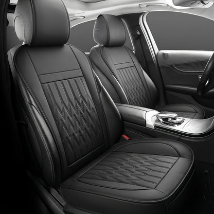 Car Seat Covers Front Pair with Full-Surround High-Back Design and Fifteen Color or Pattern Options