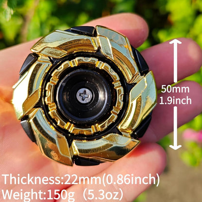 Adult Metal Fidget Spinner with Four Finish Options, 50 mm Diameter, Hex Key and Adjustable Blade Hardware