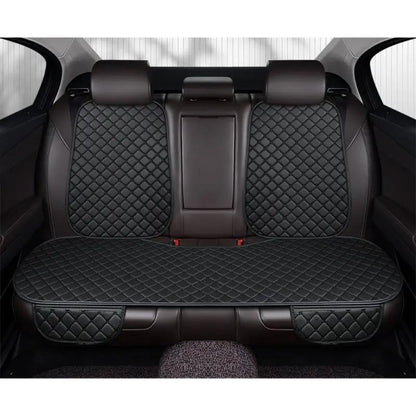Car Seat Cover Rear Bench Protector with Source-Listed Water-Resistant Surface in Black or Red