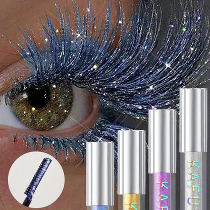 Colored Mascara Set 4pcs for Women — Vibrant Silver Blue Yellow Purple Curling Long-Lasting Formula, Highly Pigmented Bold Eye Makeup for Daily Wear Clubbing Festival Party Looks