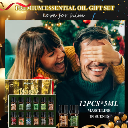 Aromatic Oil Gift Sets in Woody, Coffee, Date Night, Garden and Botanical Style Options Pictured