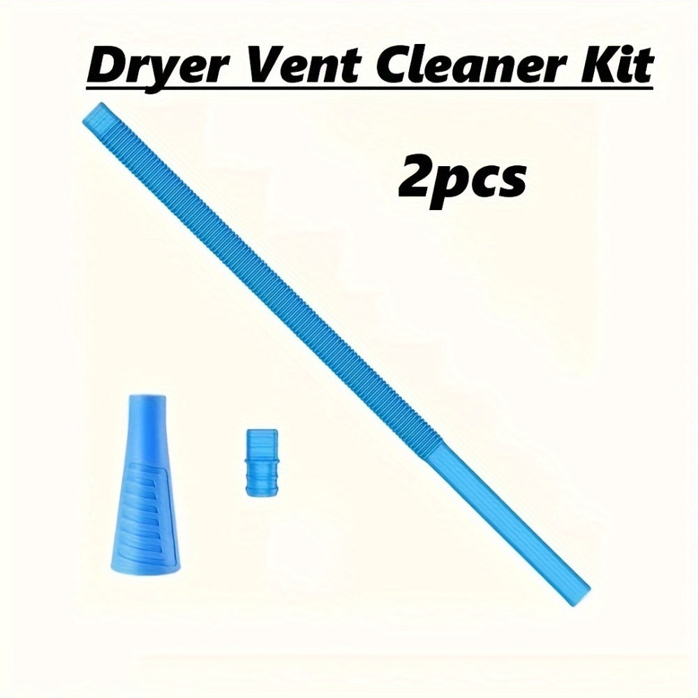 Flexible Dryer Vent Cleaner Kit with Vacuum Hose Attachment, Lint Brush and One-, Two- or Three-Piece Options