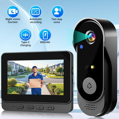 Video Doorbell with Indoor Monitor, Two-Way Communication, Night View and Wall-Mount Hardware in One Selection