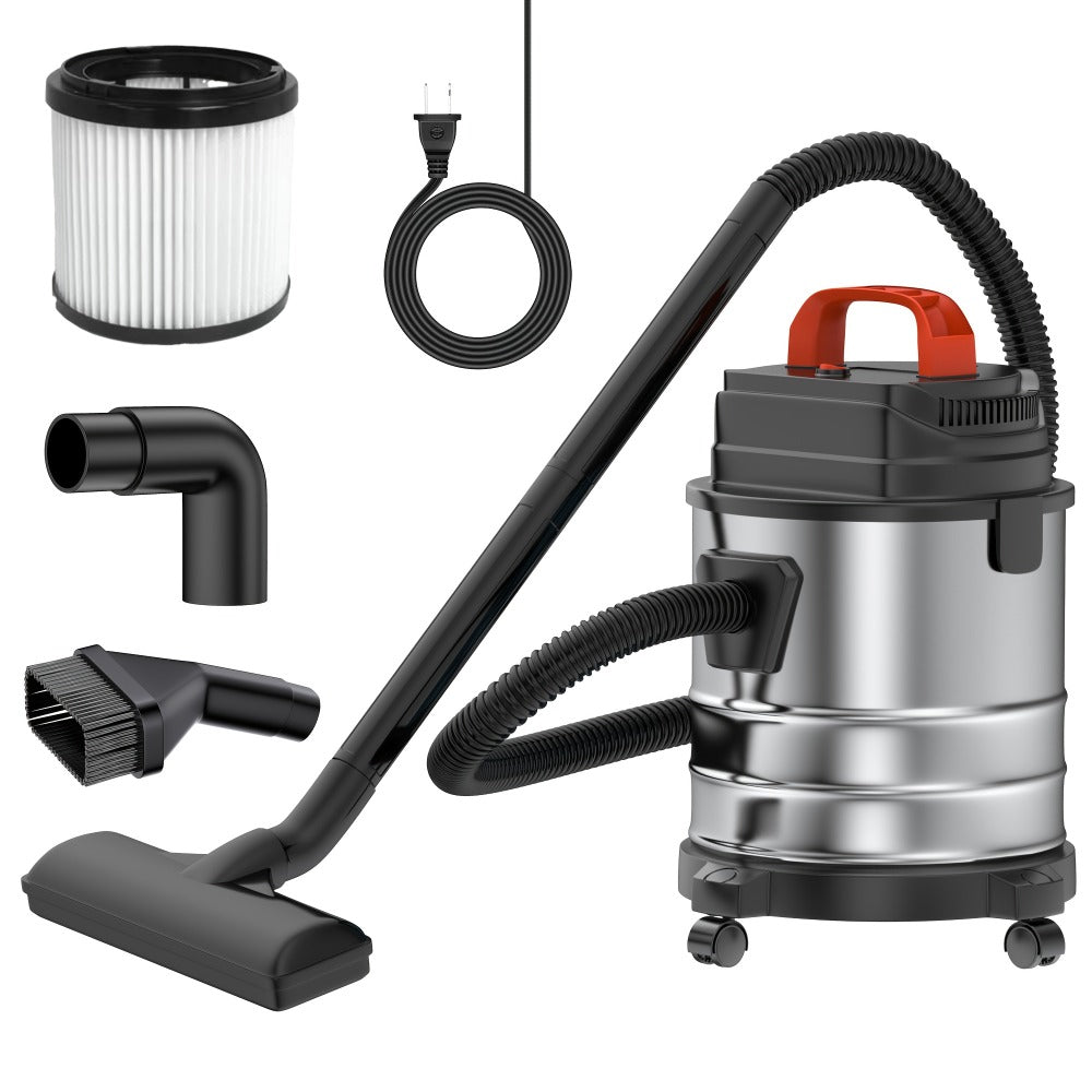 Wet Dry Vacuum Cleaner High-Power Bucket Type 5.28 to 6.6 Gallon Super Suction for Car and Home Dual-Use Cartridge Filter 40dB Quiet Motor Large Capacity Upgraded Deluxe Edition with Accessories