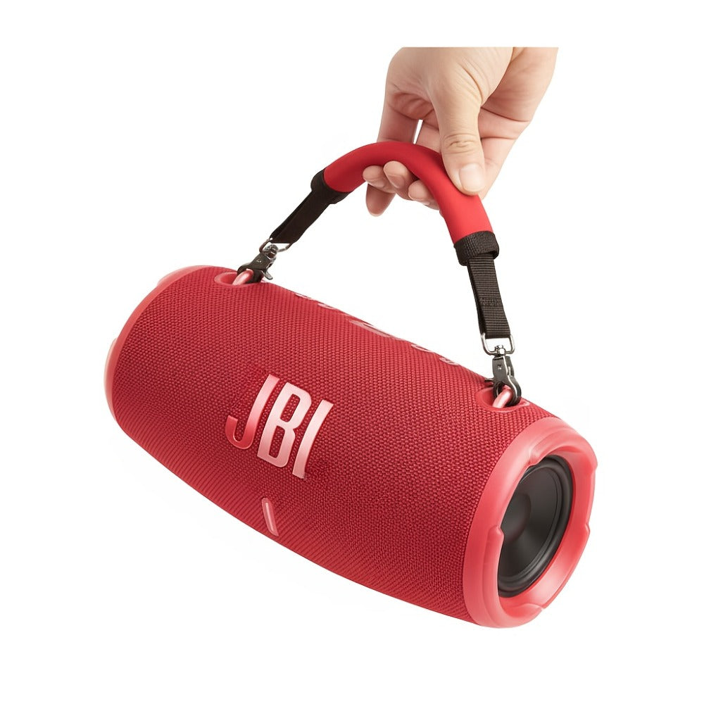 Red Handle Strap for JBL Xtreme / Xtreme 2 / 3 / 4 / 5 Portable Bluetooth Speaker | Detachable Replacement Carrying Strap, Premium Nylon & Neoprene, Anti-Slip Alloy Hook – Strap Only