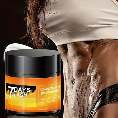 Body Cream 7DAYS FLASH 202g Jar with Glycerin, Hyaluronic Acid, Ginger Oil and Garcinia Cambogia Extract