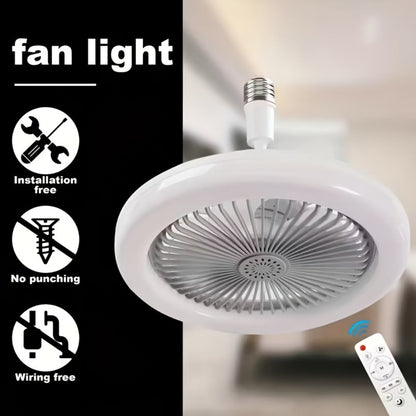 Ceiling Fan Light with Remote Control 3-Speed 3-Color Dimmable LED E26 Base 3000-6500K Adjustable Direction Timer Night Light Function for Bedroom Living Room