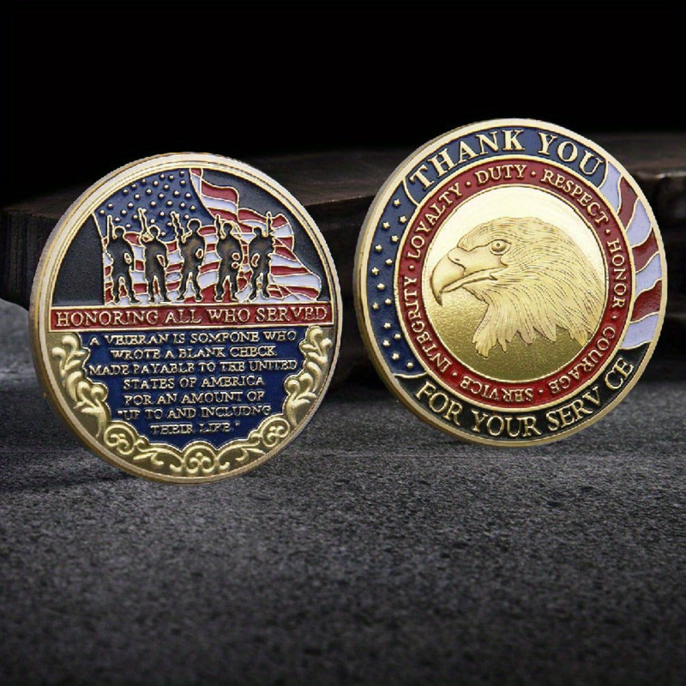 48-Piece Military-Themed Prayer Challenge Coin Set with 24 Gold-Tone and 24 Silver-Tone Coins for Adult Collectors
