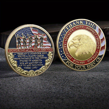 48-Piece Military-Themed Prayer Challenge Coin Set with 24 Gold-Tone and 24 Silver-Tone Coins for Adult Collectors