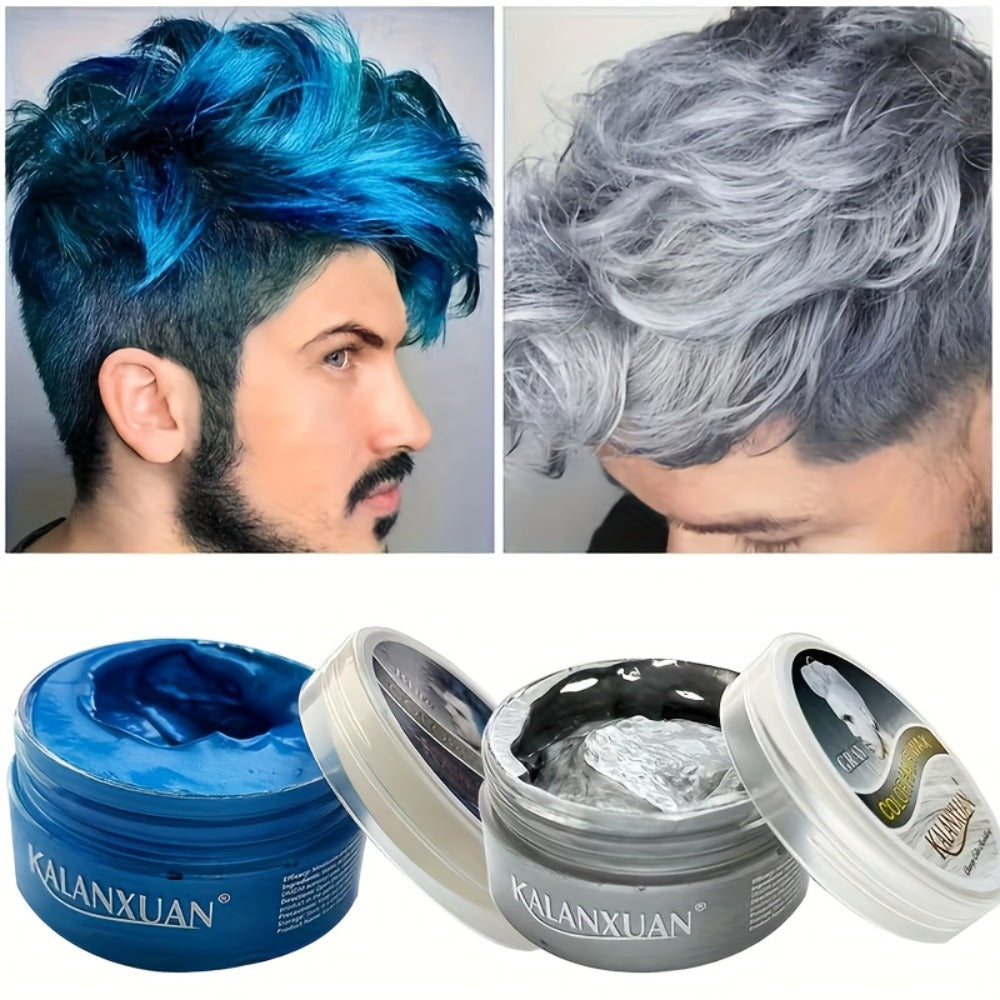 Temporary Hair Color Styling Wax in Nine Shades for Parties, Festivals, Halloween and Cosplay