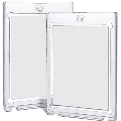 30pt Magnetic Card Holders 30/60 Pack – Clear Hard Plastic One-Touch Trading Card Cases, Protective Display Holders for Baseball, Sports