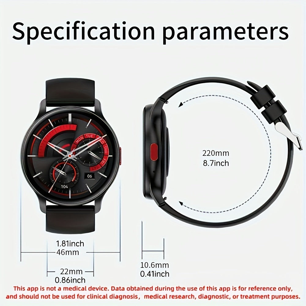 Smartwatch – AMOLED for Men SENBONO 1.43" HD Bluetooth Calling, 100+ Sport Modes, DIY Custom Watch Face, Heart Rate Sleep Blood Oxygen…