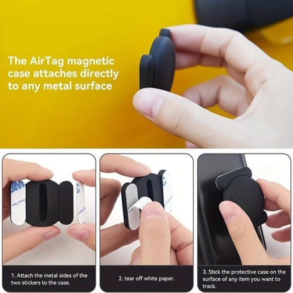 Apple Find My Compatible GPS Tracker – Mini Luggage Tracker with Magnetic Case, No Monthly Fee, Anti-Lost Device for Luggage Bags Keys Wallet, Works with iOS Find My Network