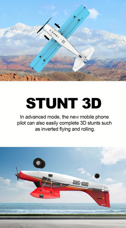 RC Airplane QIDI560 M7 Brushless Fixed Wing – 6-Channel 6-Axis Gyro Remote Control Plane with 3D Stunts, EPP Foam Aircraft, 120M Range, 2 Batteries Included, Gift for Beginners & Hobbyists