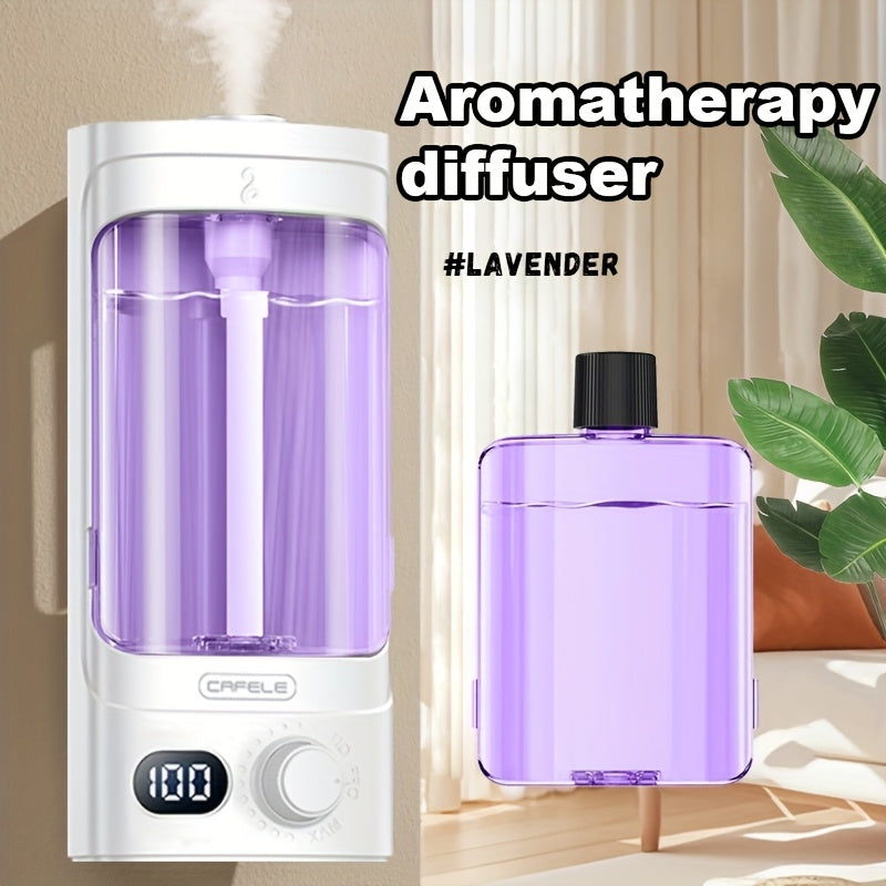 300ml Rechargeable Essential Oil Diffuser with Numeric Display, 100-Level Control Label and One Oil Bottle