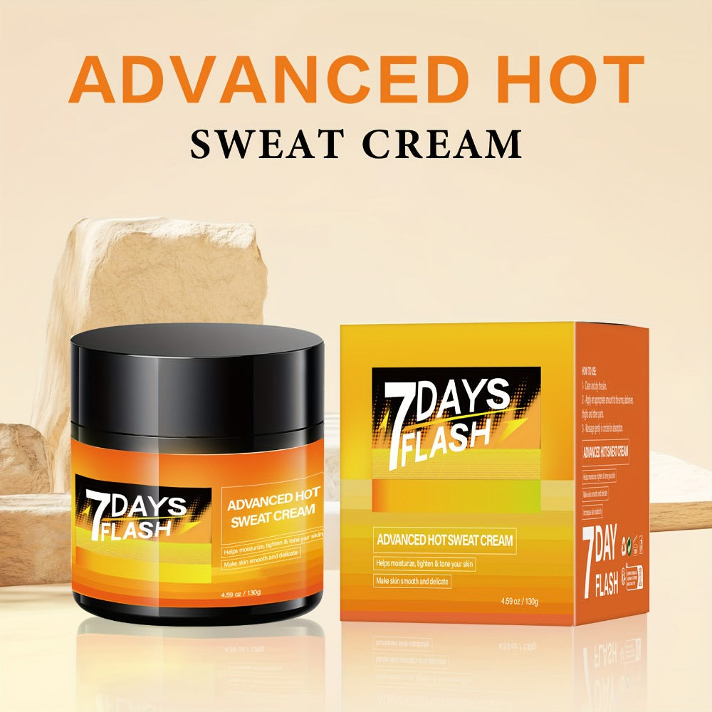 Body Cream 7DAYS FLASH 202g Jar with Glycerin, Hyaluronic Acid, Ginger Oil and Garcinia Cambogia Extract