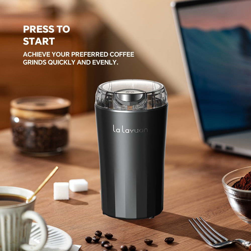Coffee Bean Grinder Electric 200W Powerful Motor Stainless Steel Chamber Ultra-Fine Blade Grinder One-Touch 12 Cups Multi-Purpose for Spices Nuts Grains 110V US Plug