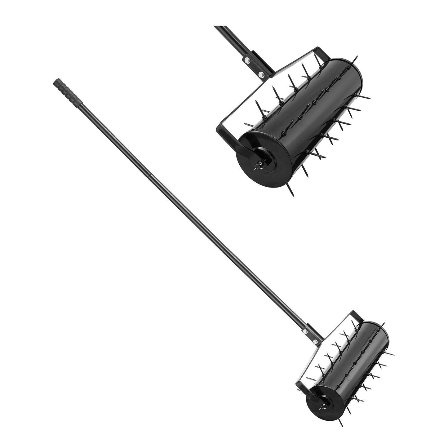 Rolling Lawn Aerator with 18- or 21-Inch Drum, 27 Spikes and Detachable Three-Section Handle