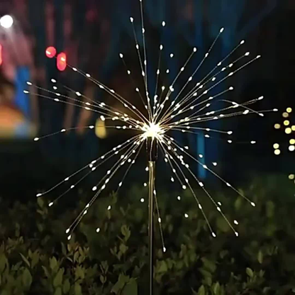 Solar Garden Lights Dandelion Firework Stakes with Remote, 540/1080 LEDs, 8 Modes and 6/12 Packs