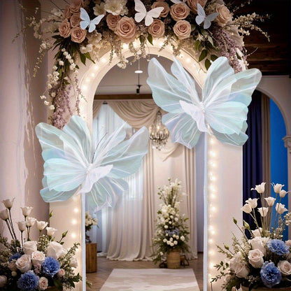 3D Butterfly Wall Decor Large 50cm Artificial Butterfly Decorations for Wedding Birthday Baby Shower Party Home Wall Decor 3 Pieces