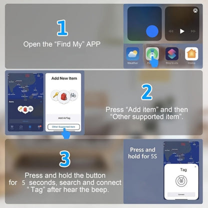 Apple Find My Compatible GPS Tracker – Mini Luggage Tracker with Magnetic Case, No Monthly Fee, Anti-Lost Device for Luggage Bags Keys Wallet, Works with iOS Find My Network
