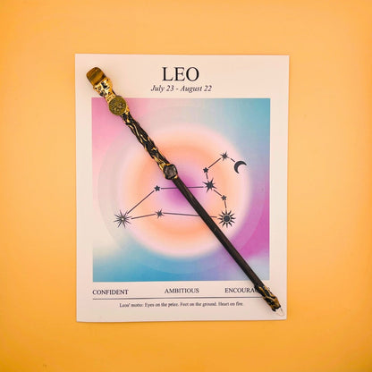 Costume Accessories Zodiac Crystal Wand with Gift Box and Twelve Astrological Sign Options for Dress-Up