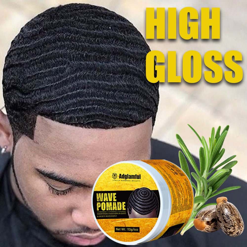 360 Wave Pomade for Men — Wave Control Defining Cream for Layered Waves, Volume & Texture | Non-Greasy, Water-Soluble, No Residue | Easy to Style, Brush & Maintain Natural 360 Waves