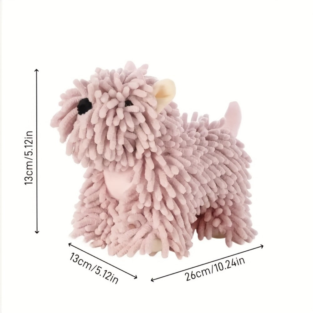 Puppy-Shaped Hanging Hand Towel in Pink or Blue Checkout Options for Kitchen or Bathroom Display