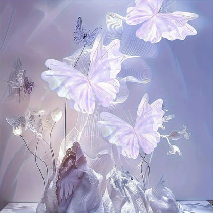 3D Butterfly Wall Decor Large 50cm Artificial Butterfly Decorations for Wedding Birthday Baby Shower Party Home Wall Decor 3 Pieces