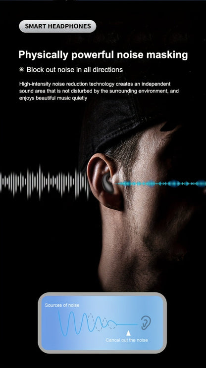 Invisible Sleep Earbuds Bluetooth 5.4 Ultra Thin Mini Wireless Earphones – No Latency Gaming Intelligent Noise Reduction Ultra Long Battery Life Comfortable In-Ear for Side Sleepers Work Travel
