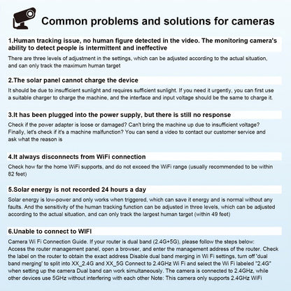 Security Camera Dual-Lens Solar Model with PIR Detection, Two-Way Audio, Spotlight Alarm and TF Card Options
