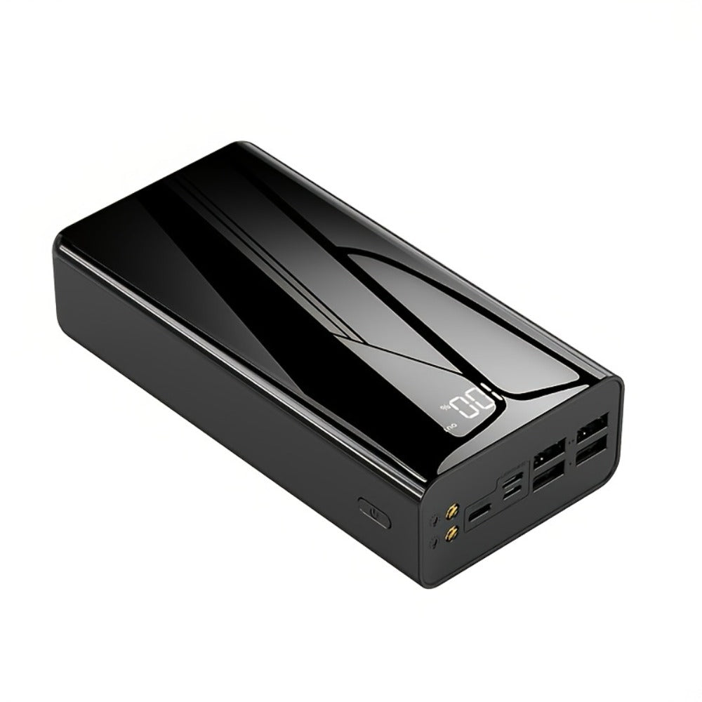50000mAh Portable Charger Power Bank with LED Flashlight, Digital Display & Multi-Port Fast Charging – Heavy-Duty Battery Pack for Camping, Travel, Emergency, Laptops & Multiple Devices, Black/Red
