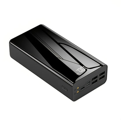 50000mAh Portable Charger Power Bank with LED Flashlight, Digital Display & Multi-Port Fast Charging – Heavy-Duty Battery Pack for Camping, Travel, Emergency, Laptops & Multiple Devices, Black/Red