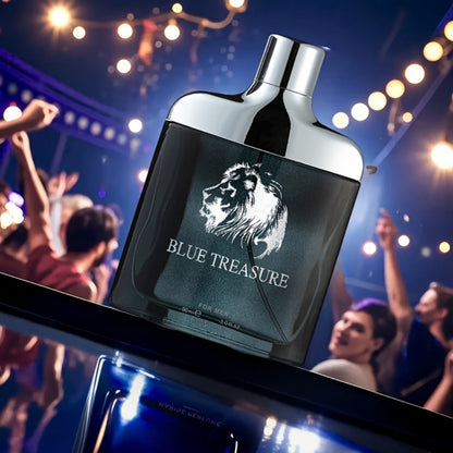 Perfume Unisex 100ml Blue Treasure Spray with Citrus, Spice, Oud, Sandalwood, Cedar, Amber and Musk
